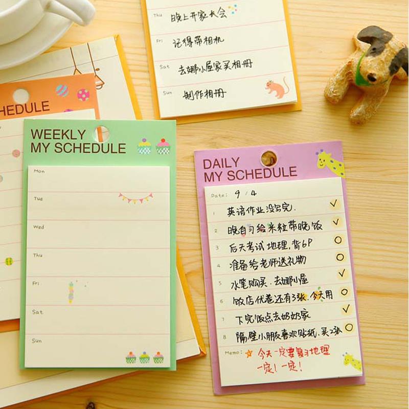 1PCS 20 Pages Creative Cartoon Sticky Notes Bookma...