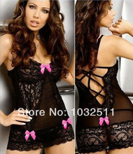 2014 Fashion Large Size XXL XXXL XXXXL 2XL 3XL Sexy Lingerie Chemise Bows Underwear Sleepwear G string