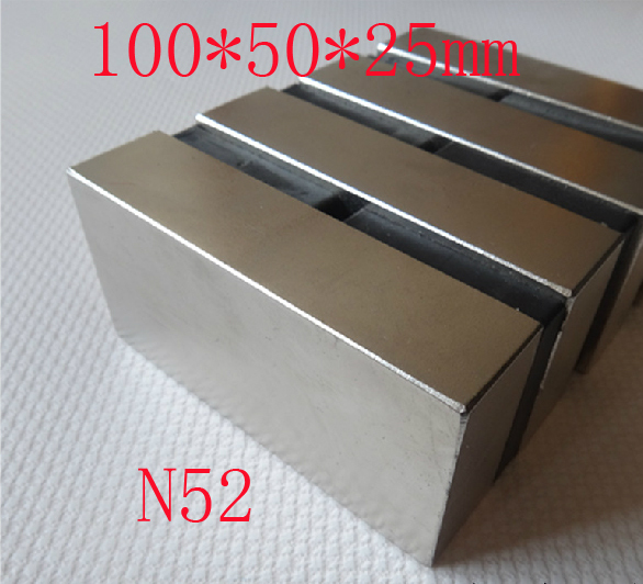 Гаджет  Block magnet 100 X 50 X 25 mm powerful magnet craft magnet neodymium  rare earth neodymium permanent strong magnet  n52 None Строительство и Недвижимость