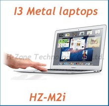 2013 Fashion notebook computer 13 3 inch laptop with Aluminium alloy metal case i3-3217U Dual core 1.8Ghz 2GB RAM&64GB SSD