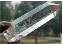 Natural Clear Rock Quartz Crystal Point free shoping