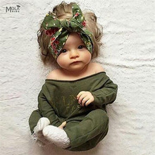 Bebe Girls Rompers Brand New Born Clothes Infant Rompers Baby Girl Green Suits Sets 0-2T Kids Clothes Kikikids Girls