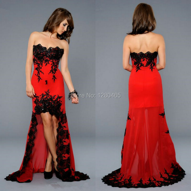 Black And Red Wedding Dresses Short Bestweddingdresses 6461