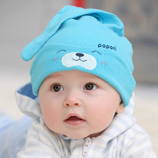Cartoon Baby Girls Boys Toddlers Cotton Sleep Cap Headwear Lovely Hat 9 Colors QL