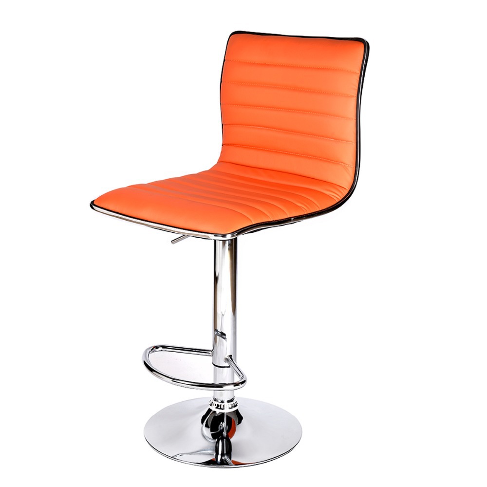 Factory Bar Stool PU Leather Barstools Chairs Adjustable Counter Swivel