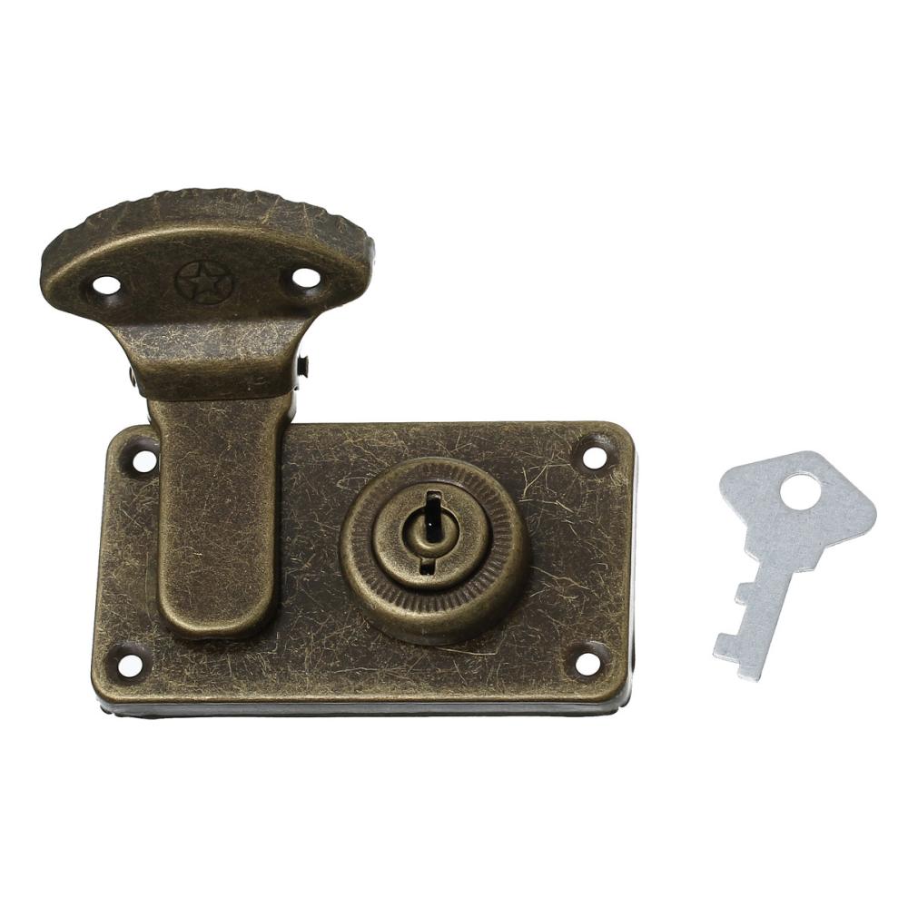 Jóias caixa de fechaduras trava com chave estrela de Bronze antigo esculpido 7 3 x 4 1 cm 6 8 x Fechadura Estrela ~ Jóias caixa de fechaduras trava com chave estrela de Bronze antigo esculpido 7 3 x 4 1 cm 6 8 x