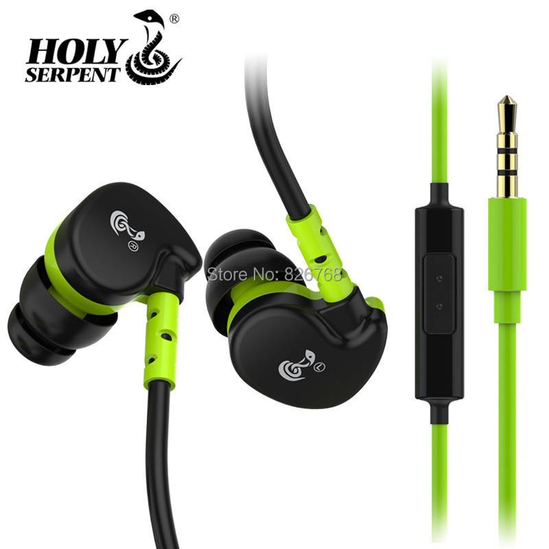 HOLY SERPENT V7 wire in ear mobile phone headphones earphones waterproof sports belt mp3 bass headphone HIFI headphones