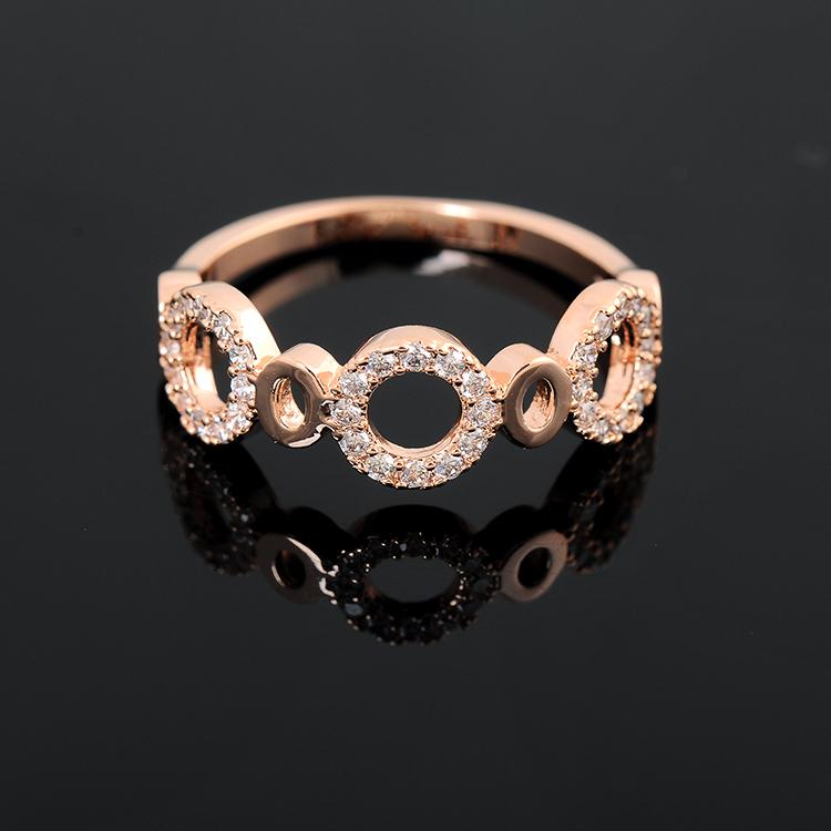 Rose design wedding rings