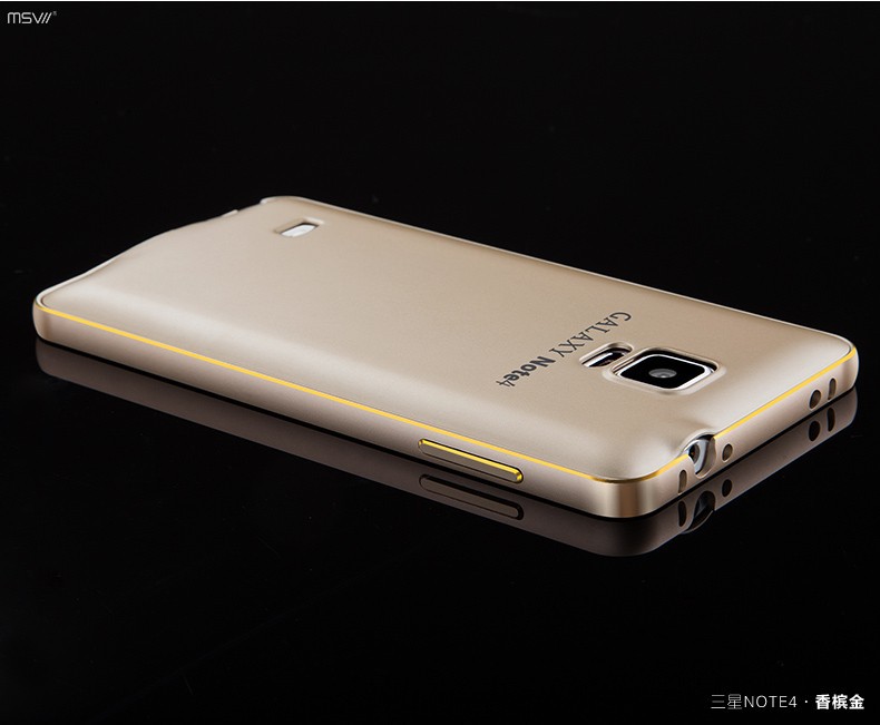 note 4 gold edge bumper+cover-8