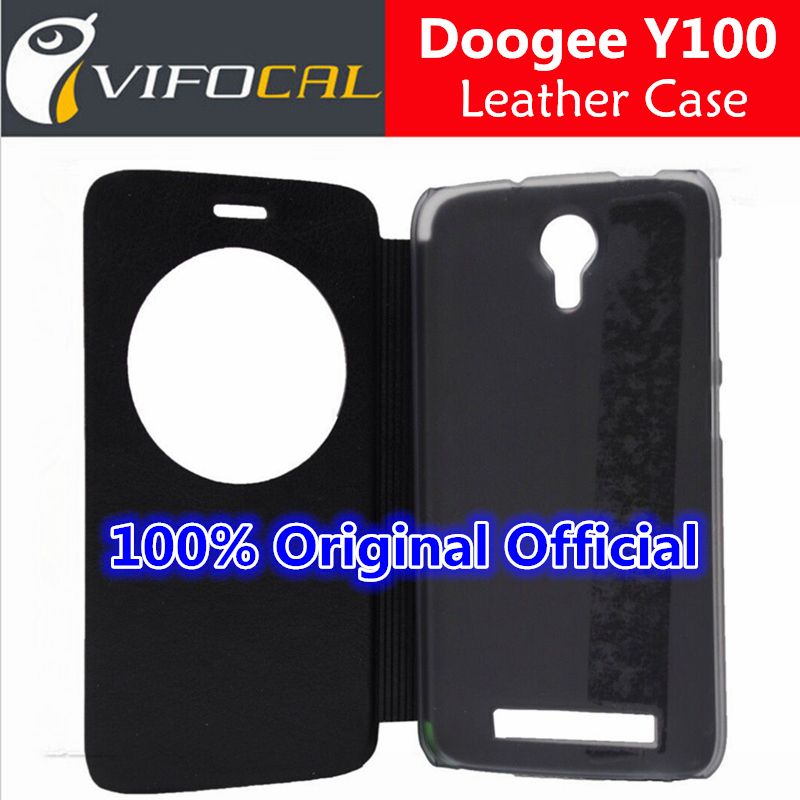 Гаджет  Doogee Y100 case 100% Official Original With Windwo Protector Leather Case Flip Cover For Valencia 2 Y100X Y100 PRO + Free Ship None Телефоны и Телекоммуникации