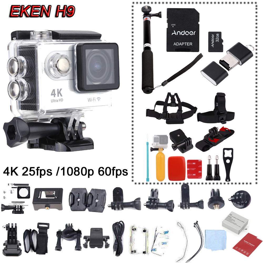 Wifi   EKEN H9 4  25fps Ultra HD Mini Cam go  pro  1080 P Full HD 2.0 