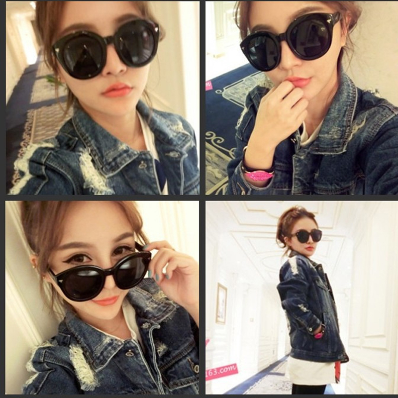 2015 New High Quality Elegant Round Wire Frame Men Sunglasses Gradient Spectacles Shades Oversized oculos de
