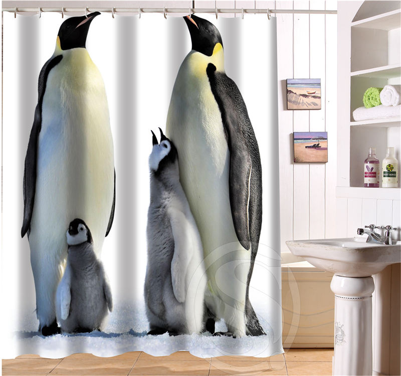 Online Buy Wholesale penguin shower curtain from China penguin shower