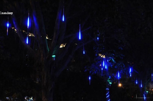 Free Shipping 50CM Meteor Shower Rain Tubes LED Light For Christmas Wedding Garden Decoration 100-240V/EU Blue Free Shipping 50CM Meteor Shower Rain Tubes LED Light For Christmas Wedding Garden Decoration 100-240V/EU Blue