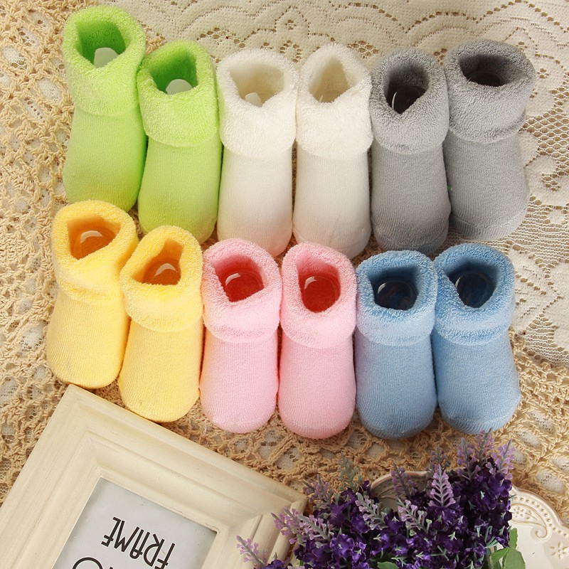1 pairs NEW 2015 Baby boys girls cotton sock infant newborn solid socks kids accessories