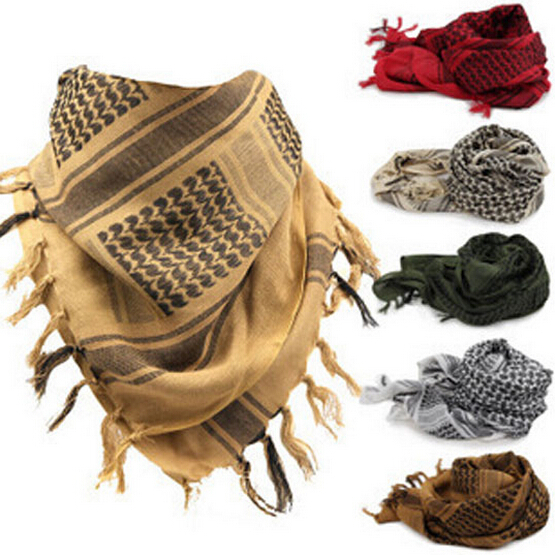 Arab Scarves Men Winter Military Windproof Scarf Cotton thin Muslim Hijab Shemagh Tactical Desert Arabic Scarf 30000