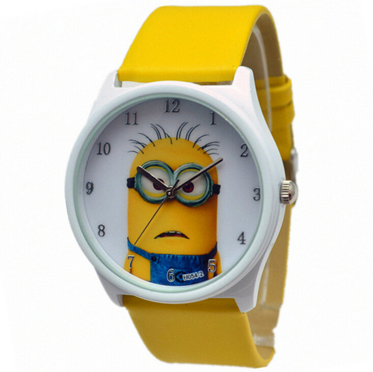 Anime Silicone Children Novelty Cartoon Watches dress watch Despicable
