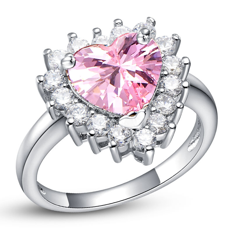 Pink engagement rings cheap
