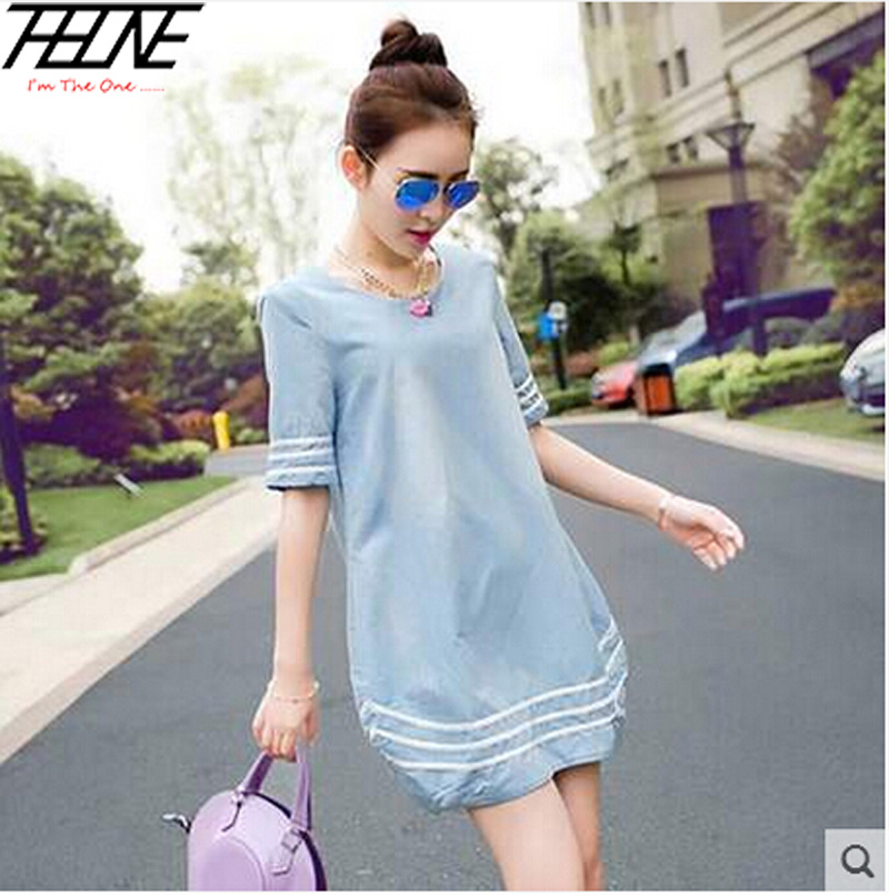 Short sleeve linen dress