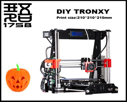 Горячие продажи reprap prusa i3 diy 3d принтер для печати размер: 210*210*210 мм 3d принтер diy комплект высокая точность diy kit