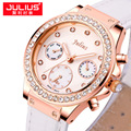 Julius New Lady Women s Wrist Watch Quartz Hours Best Fashion Dress Shell Leather Swissden Mov