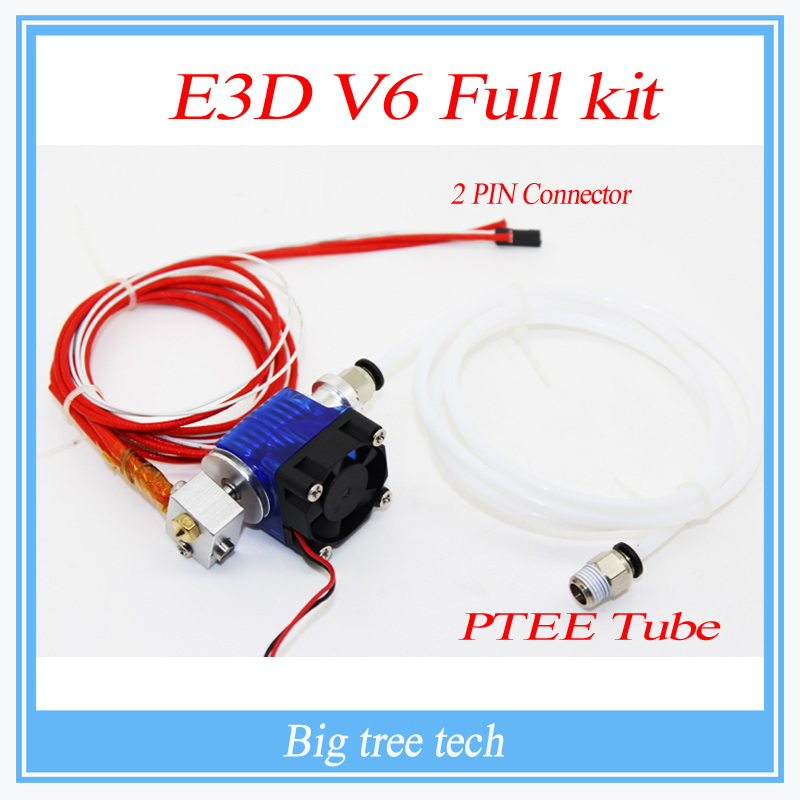 3D Printer J head Hotend with Single Cooling Fan for 1 75mm 3 0mm E3D v6