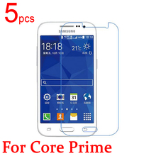 5pcs Ultra Clear LCD Screen Protector Film Cover For Samsung Galaxy G3609 G3606 G3608 Protective Film + cloth