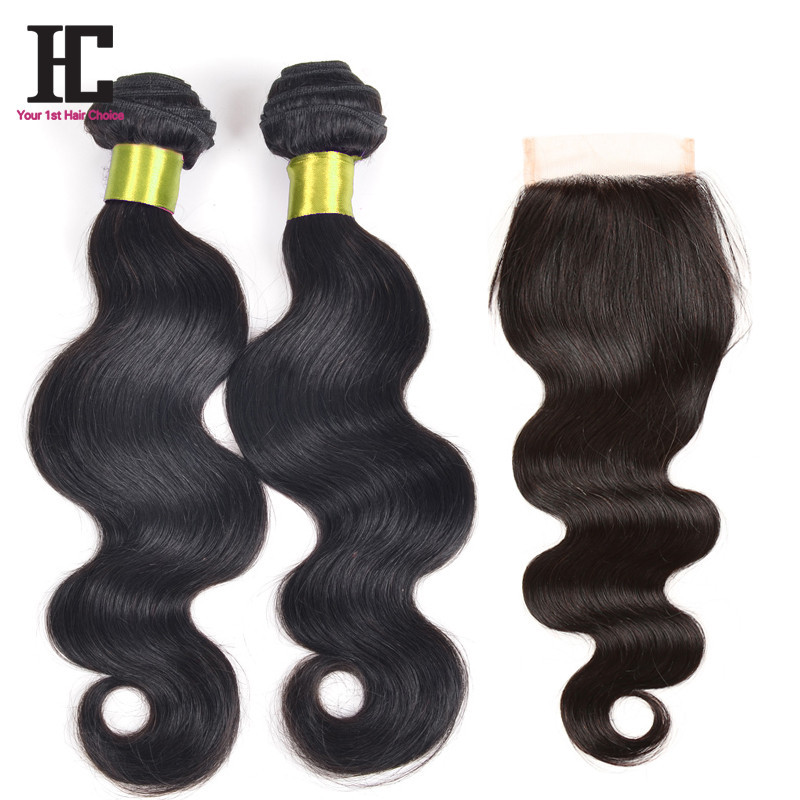 Brazilian Body Wave Bundles And Closure 100% Human Virgin Brazillian Hair With Closure Grade 7A Rosa Hair Products With Closure