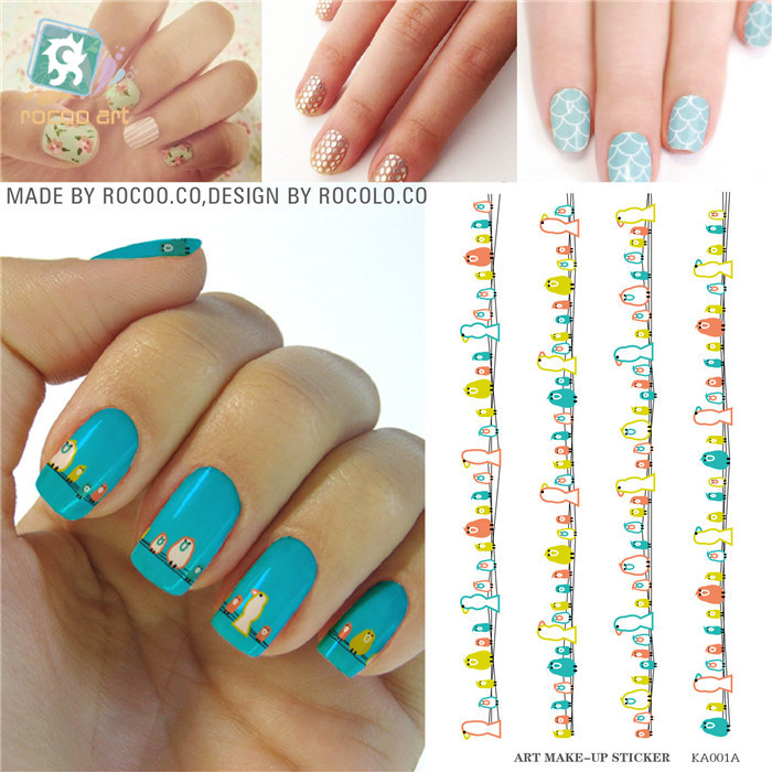 Beauty Nail Foil Decorations Tools Water Transfer Nail Art Water Stickers Birds Decals Stickers Nails Flowers