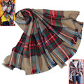 143 7x139cm Outdoor Winter Neck Warm Check Plaid Pattern Cashmere Imitation Shawl Scarf Wrap Stole for