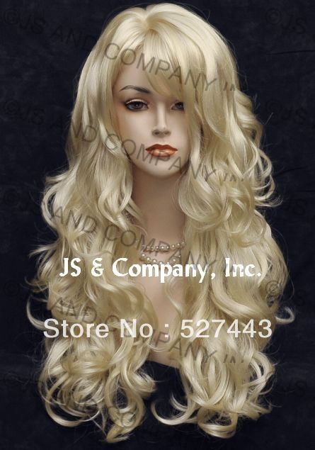 Wholesale Free Shipping Striking Wig Long Wavy Curly Layered With