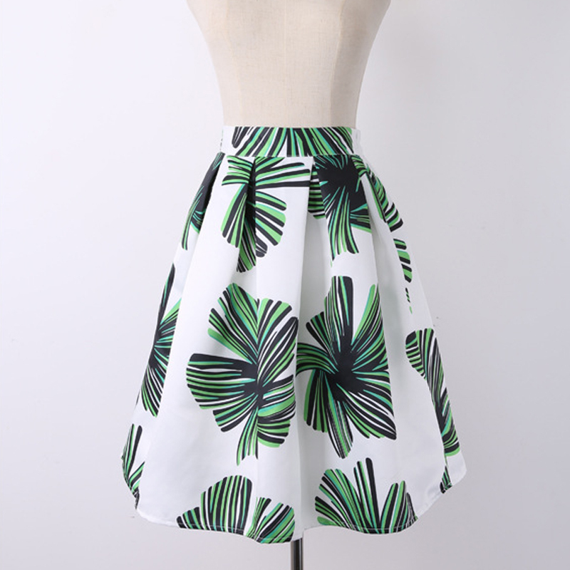 New pattern summer Women skirts plus fold casual h...