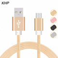 KHP Fast Charger Data Sync Metal Plug Micro USB Cable For Samsung HTC LG Sony Android