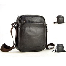 Brand New Fashion Classic Genuine Real Cowhide Leather Men Bag Shoulder Cross Body Messenger Casual Small Purse Travel Daily