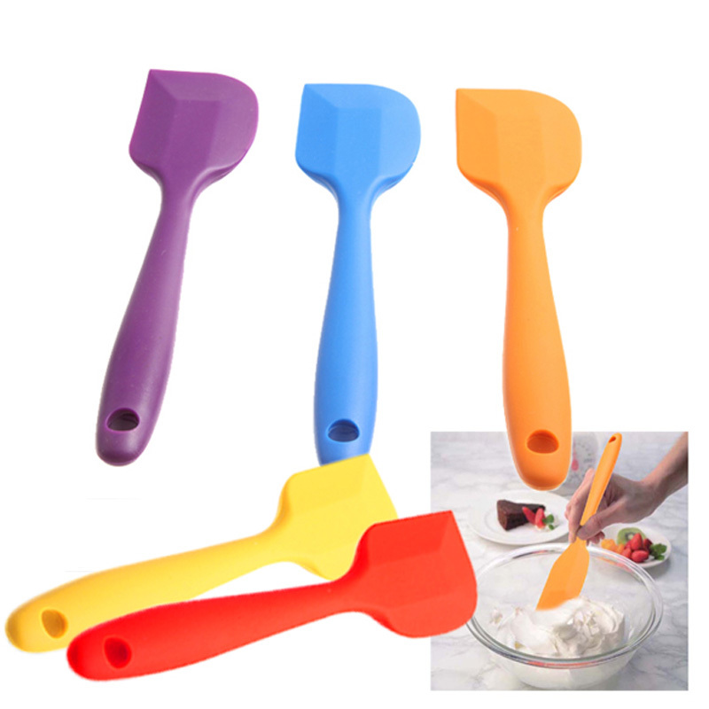 Silicone Batter Spatula Scraper Cake Tool Kitchen Accessory Colors for Xmas