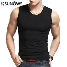 Hot sale!Men’s tight-fitting cotton undershirt elastic square collar basic vest Tank Tops men t shirt underwear Size M-XXXL