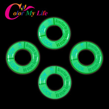 2014 Luminous Aluminium Alloy Ignition Key Ring Cover Decorative Stickers Case for Peugeot 2008 308 301 307 408 508 407 3008