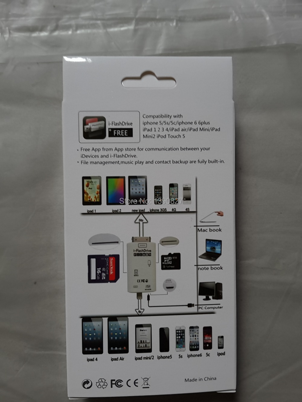 2015 new SD card reader with 16gb TF cards for iPhone 6/5/4 iPad Air