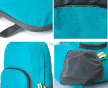 Best Price 1piece The portable Zipper Soild Nylon Daily Traveling Backpacks Shoulder bags Folding bag