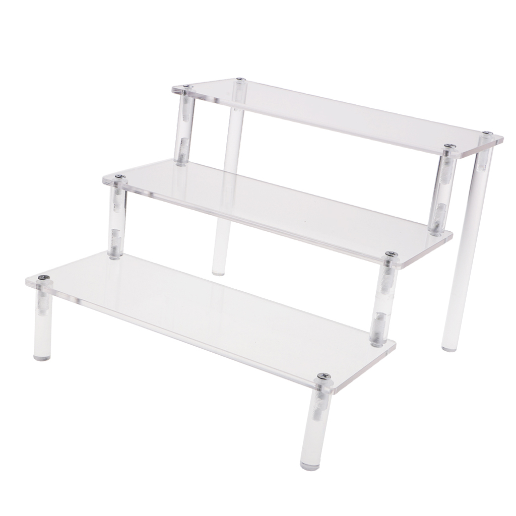 3 Layers Doll Figure Hobby Toys Removable Rack Display Shelf Storage Stand 