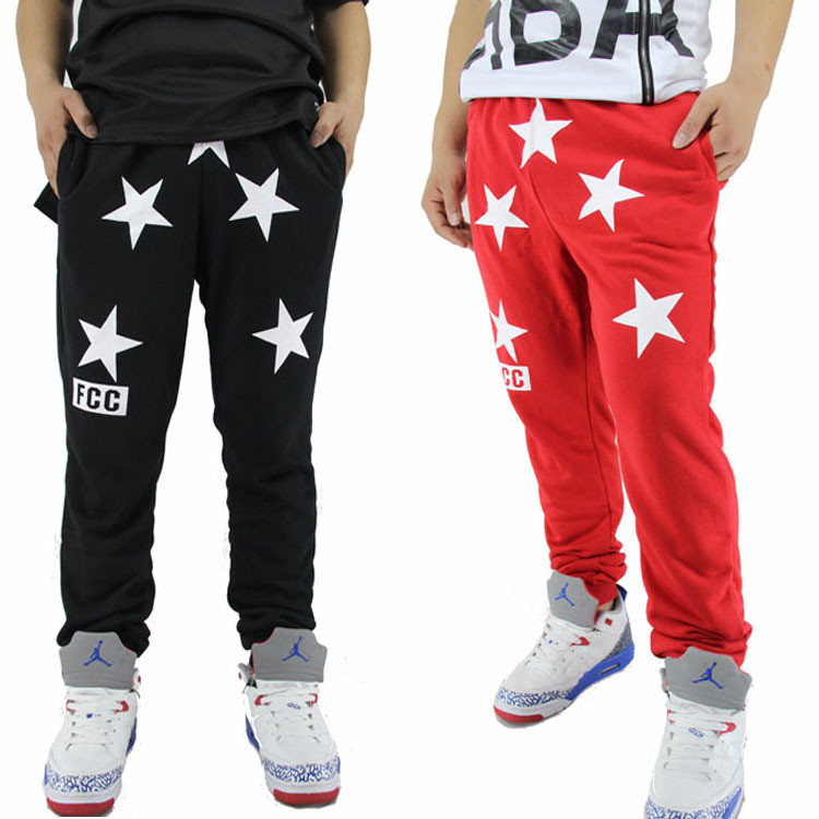 new-2014-stars-black-red-brand-sport-pants-men-outdoors-harem-joggers-sweatpants-hip-hop-skinny