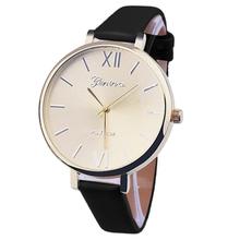 Newly Design 1PC Women Girl Slim Band PU Leather Quartz Wrist Watch Dec16