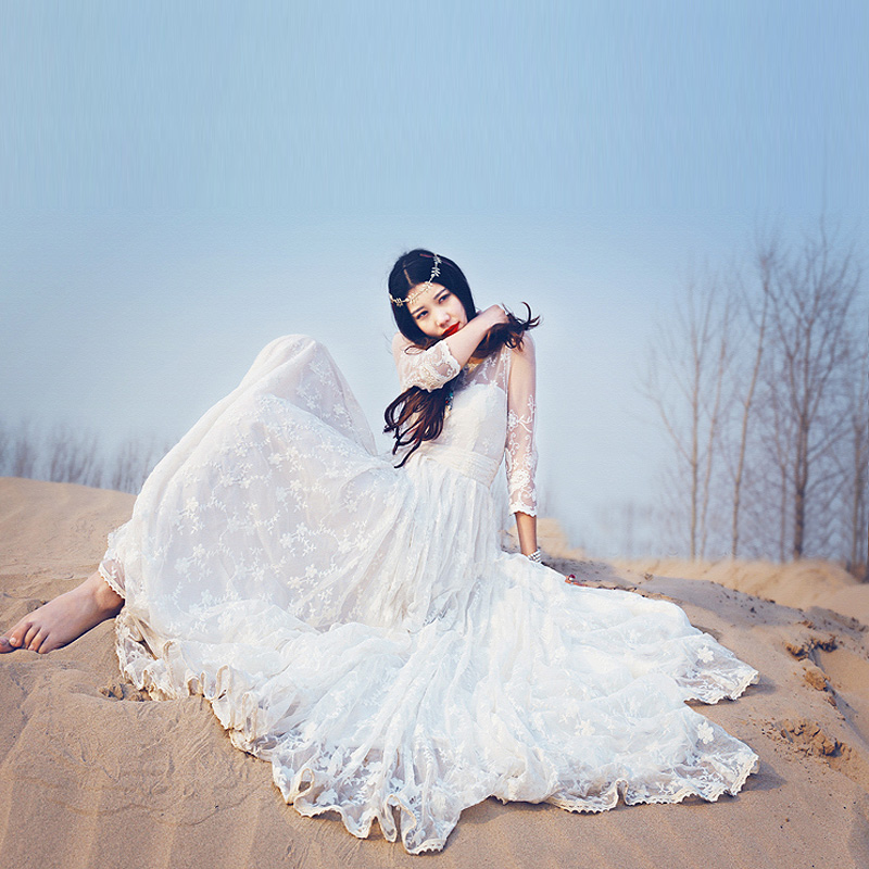 full white lace dress tunique Whole Cheap Boho Clothing full white lace dress tunique