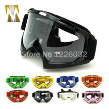Adult Motocross Goggles Motorcycle googles ATV Eyewear Colored Lens Black Frame ski helmet googles off-road