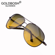 night driving glasses day and night Polarized sunglasses men metal frame vintage night vision goggles brand men’s sun glasses