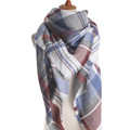 za Women Winter Scarf Brand Plaid Scarf Designer Unisex Acrylic Basic Shawls Women Scarves Big Size