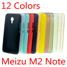 For Meizu M2 Note Clear Case (A7000) Ultra Slim Fit 0.5mm Flexible Transparent TPU Skin Phone Cover Clear/Gray/Blue/Pink/Gold