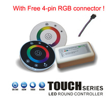 Touch RGB controller DC12V 24v 18A Wireless LED Controller RF Touch Panel LED Dimmer RGB Remote Controller