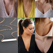 Hot Fashion Gold Plated Fatima Hand Layer Chain Bar Necklace Beads and Long Strip Pendant Necklaces Jewelry For Women