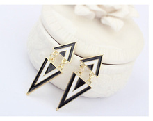 Punk Style Triangle Alloy Statement Earrings Gift Party Dress Jewelry Earring Wholesale